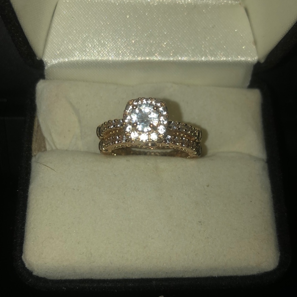 Ring set rose gold Wedding set